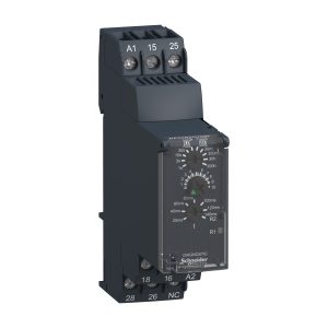 Schneider RE22R2QTMR Relay | Modular timing relay, 8 A, 0.05 s…300 h, 2 CO, star delta, 24...240 V AC/DC